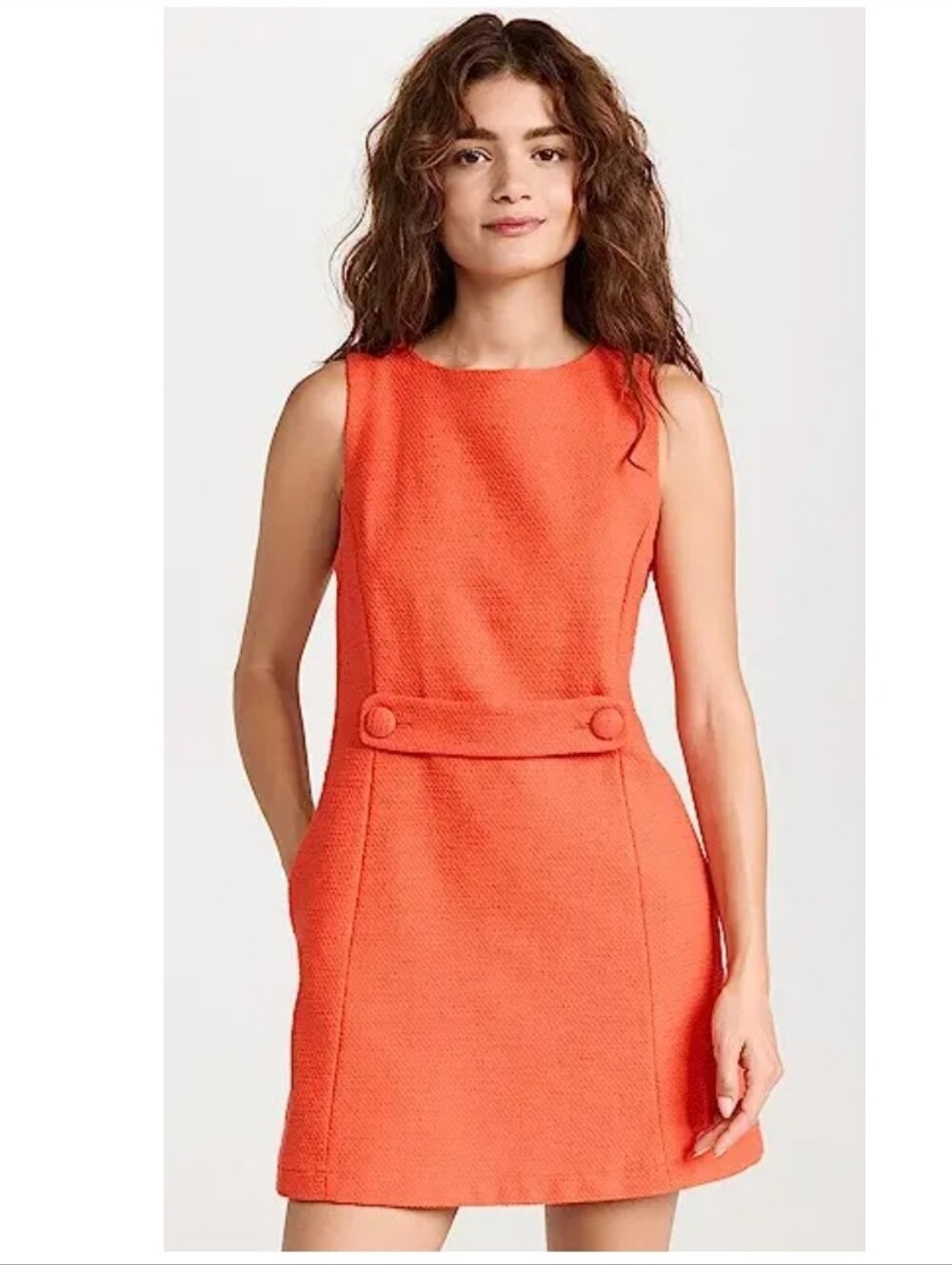 NWT Lisa Marie Fernandez Boucle Cotton Belted Dress